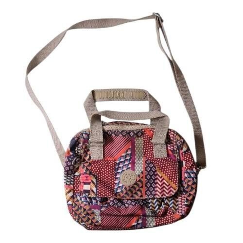 ​Kipling Art Mini Multi-Color Geometric Patchwork Crossbody Bag